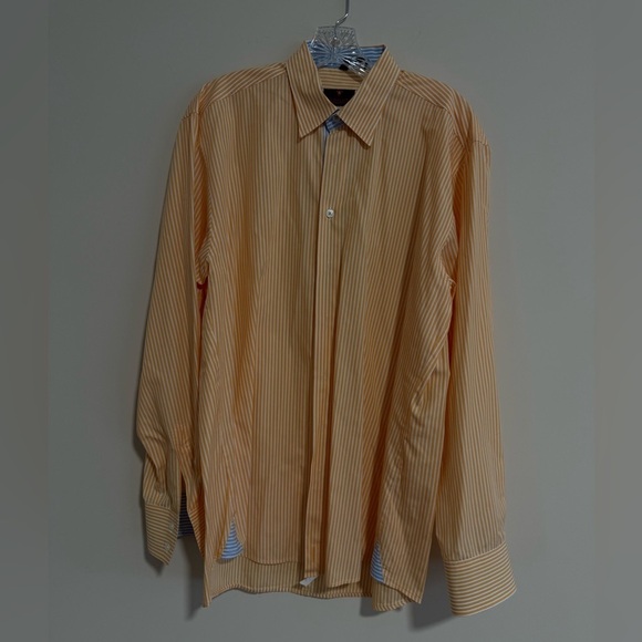 Haupt Men’s Striped Dress Shirt. Size M (15.5 neck). Pristine Condition.